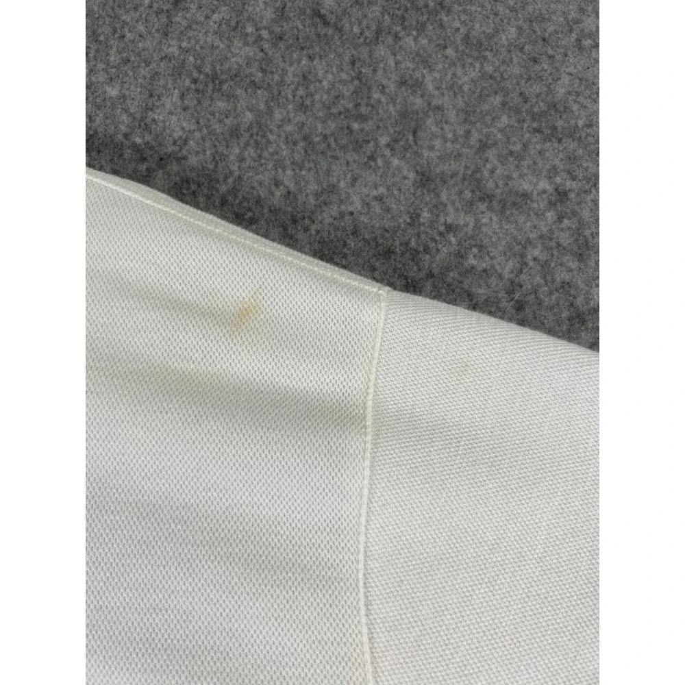 VTG 80s Ralph Lauren Polo Rugby Shirt Mens XL White Blue Striped Cotton Italian